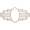 Ekena Millwork Elizabeth Wood Fretwork Pierced Medallion, 24"W x 12"H x 6 5/8"IW x 11 3/8"IH x 1/4"T, Hickory CMWP24X12X0250EBHI - alternate 1